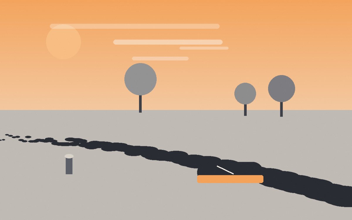 A simple map sketch of a park loop with the tap, bench and lit stretch marked